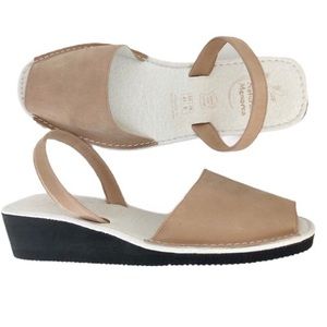 Naturals Menorca Avarca Sling-back Suede Sandals